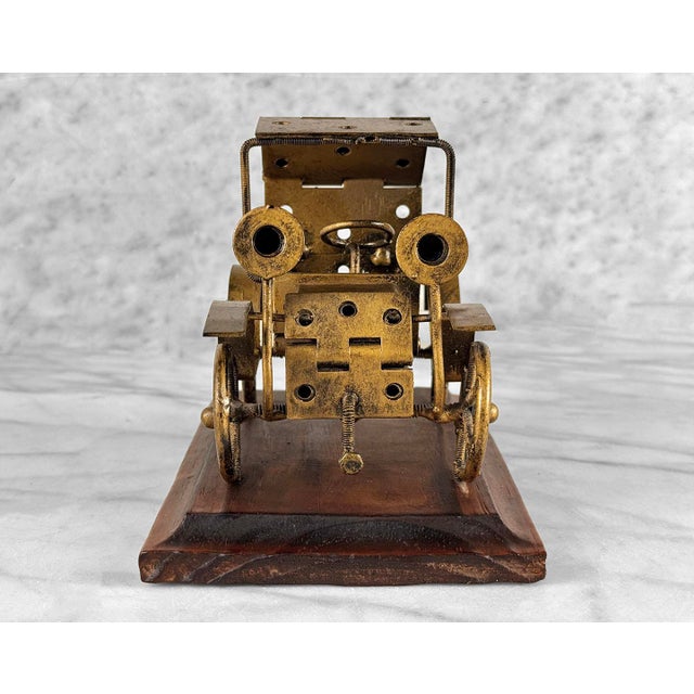 1970s Vintage Steampunk Brutalist Spanish Metal Art Car Sculpture For Sale - Image 5 of 9