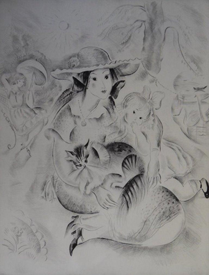 Mily Possoz, Les jeunes filles, Etching