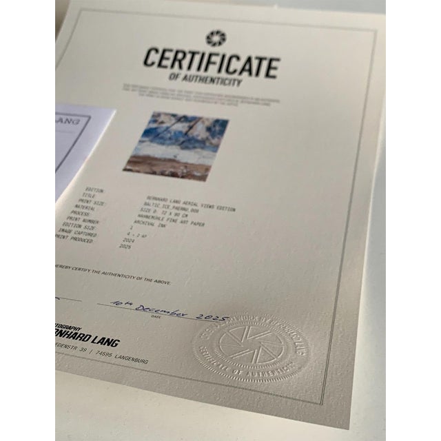 Photography "Baltic_Ice_PeipsiJaerv_023" Contemporary Limited Edition Fine Art Photograph Print by Bernhard Lang For Sale - Image 7 of 9