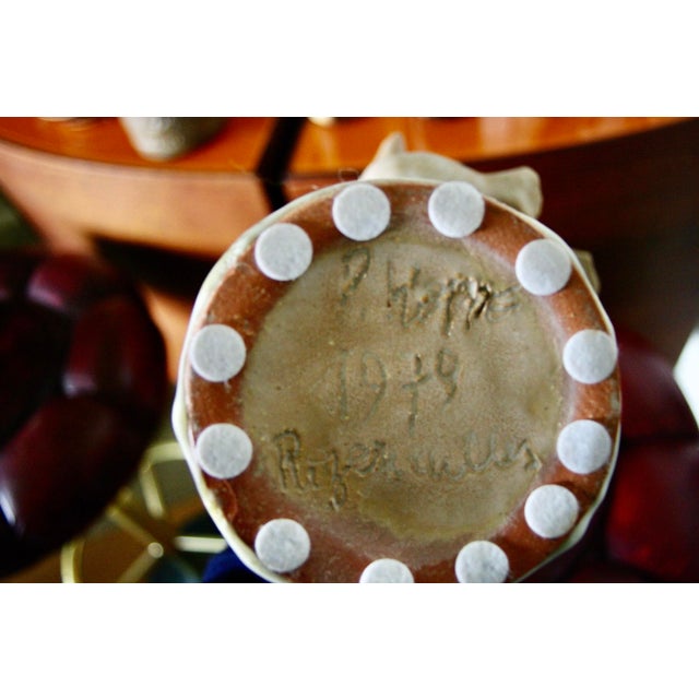 Sculptural Vase with Birds by Pierre Koppe, 1978 For Sale - Image 9 of 11