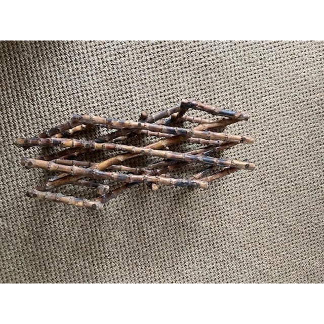 Vintage Bamboo Bottle Holder For Sale - Image 5 of 6