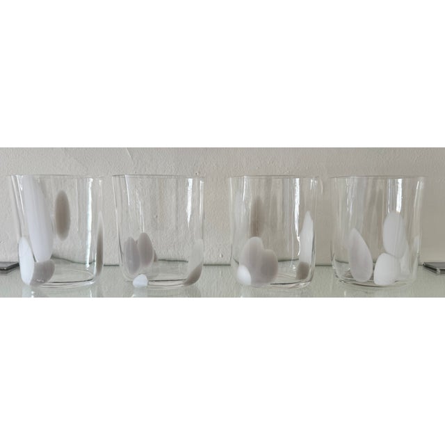 Bora Tumbler , White & Cream Stripes. Each one is engraved with Carlo Moretti’s signature and the year of production. SET...