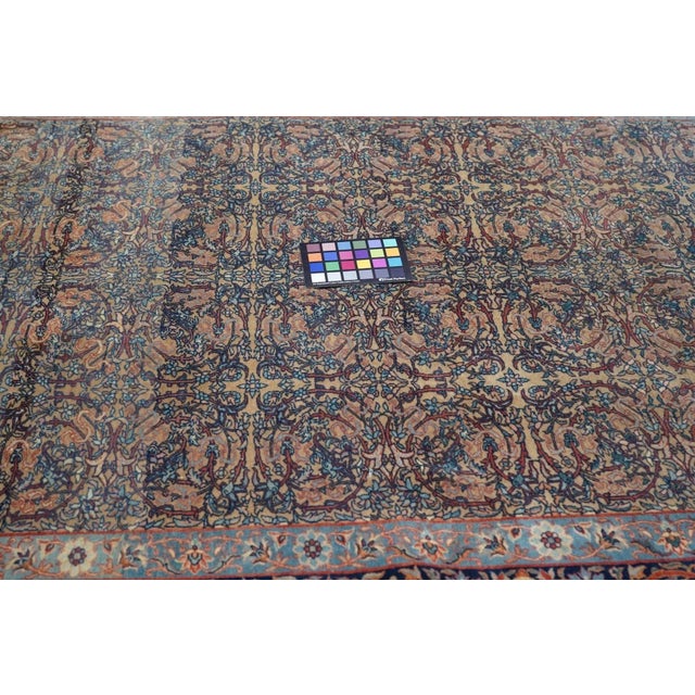 Salmon Late 18th Century Antique Mohtasham Kashan Rug 4'7'' x 6'8'' For Sale - Image 8 of 10