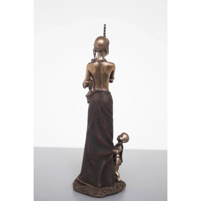 Plastic African Statue Mama Africa Masai, Limited Edition, 2004, Resin For Sale - Image 7 of 9