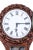 19th Century Victorian Carved Mahogany Wall Clock For Sale - Image 3 of 8