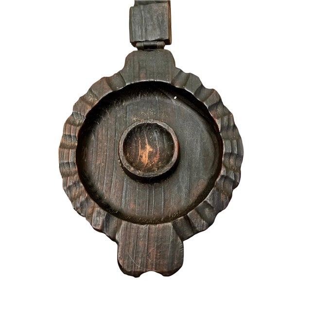 Ralph Lauren Vintage Tramp Art Hand-Carved Wooden Nutcracker & Catchall For Sale - Image 4 of 10