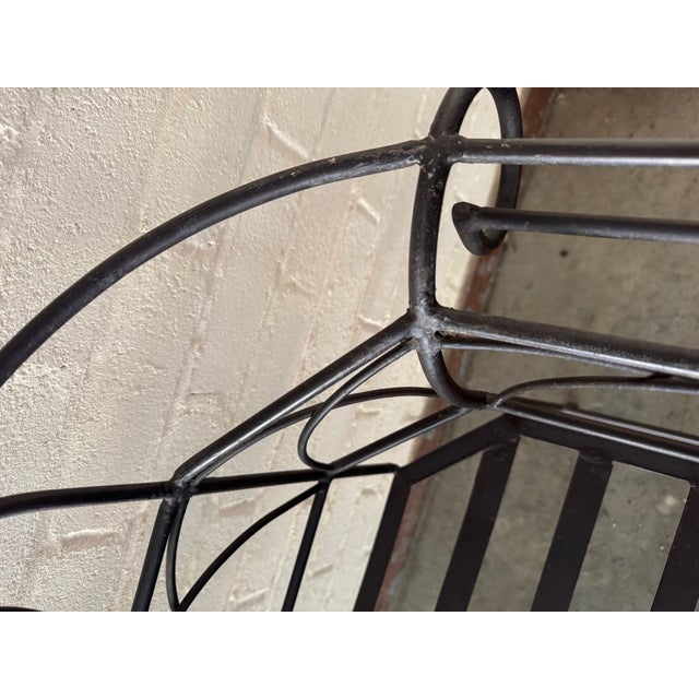 Mid 20th Century Wrought Iron Scroll Garden Armchairs - A Pair For Sale - Image 10 of 10
