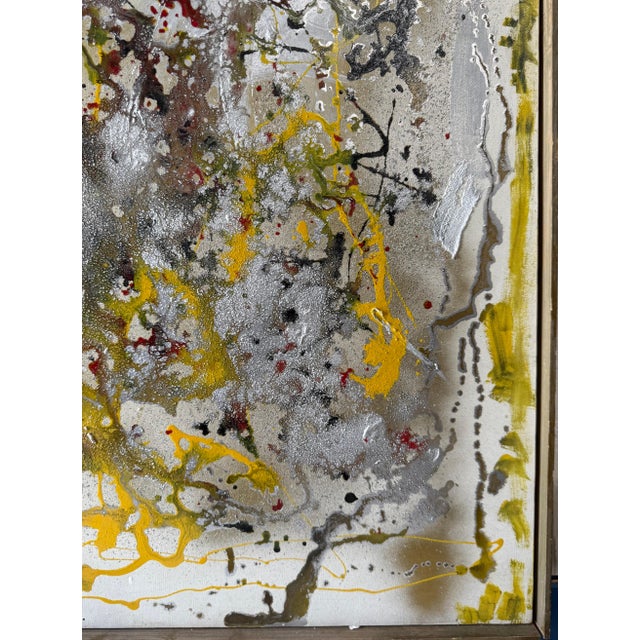 Early 20th Century Fereydoun Rahimi Assa, Modernist Persian Iranian Middle Eastern Abstract Fereydoun Assa Oil Painting For Sale - Image 5 of 16