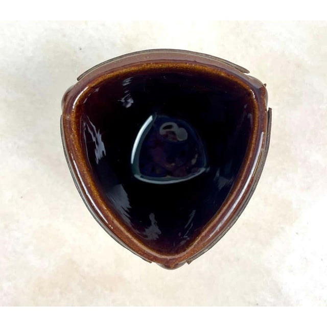 Havana Brown Smocking Kit in Saddle Leather and Earthenware from Longchamp, 1950, Set of 4 For Sale - Image 18 of 18