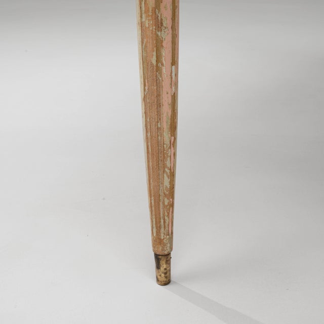 Wood 20th Century French Gustavian Wood Patinated Side Table For Sale - Image 7 of 18