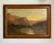 This evocative oil painting captures a stunningly dramatic scene, reminiscent of the Romantic landscapes favored by the...