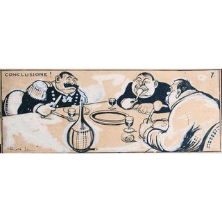 Gabriele Galantara, Conclusion, 1907, Ink For Sale