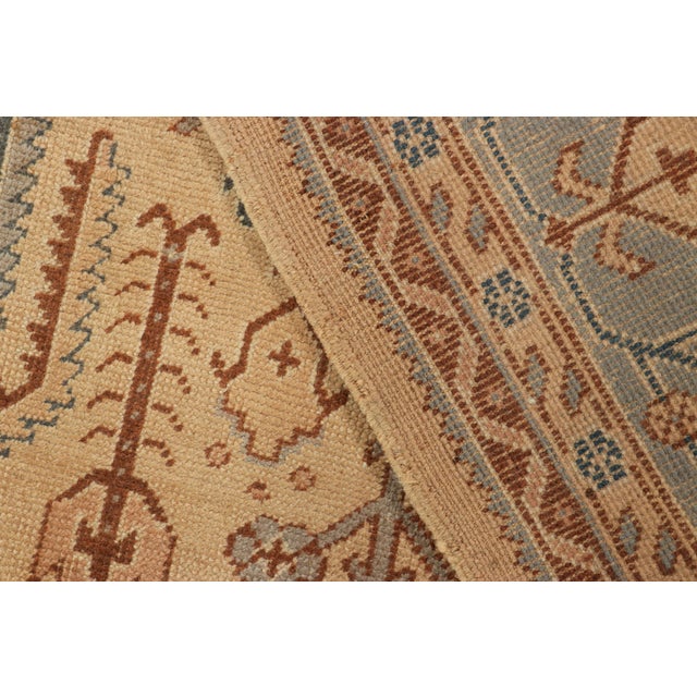 Textile Oversized Vintage Oushak Rug in Beige With Tree of Life Motifs - Rug & Kilim For Sale - Image 7 of 8
