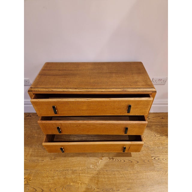 Vintage Art Deco Oak Chest of Drawers, 1930s For Sale - Image 14 of 18