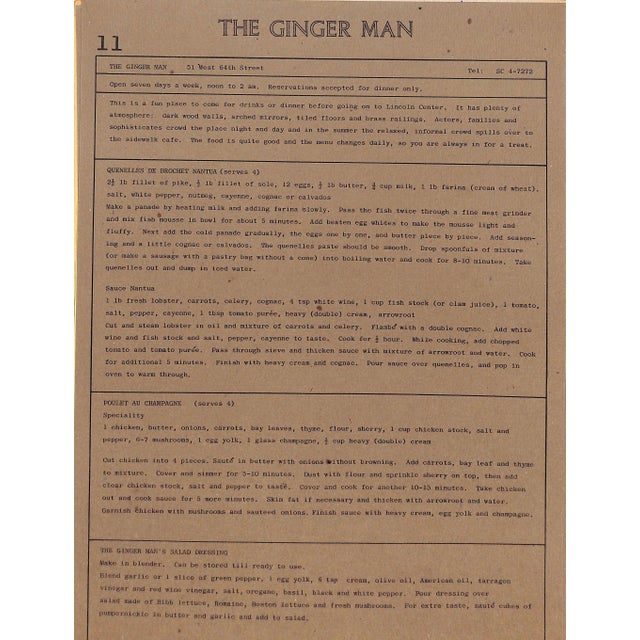 "New York a La Carte" 1968 For Sale In New York - Image 6 of 18