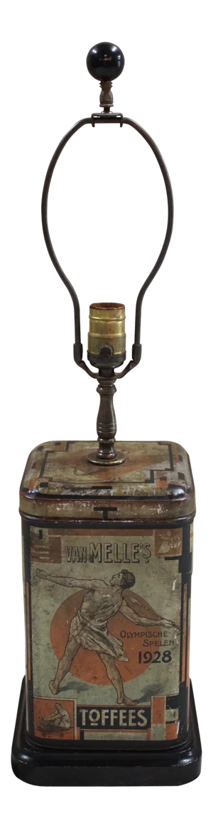 1928 Olympic Dutch Toffee Canister Lamp
