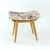 Mid-Century Stool in Oak & Linen from Ton, Former Czechoslovakia, 1960s For Sale - Image 9 of 9
