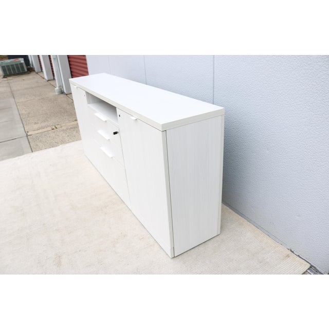 2010s Modern Knoll Reff Profiles Classic Credenza, Sideboard in Whitened Ash Laminate For Sale - Image 5 of 18