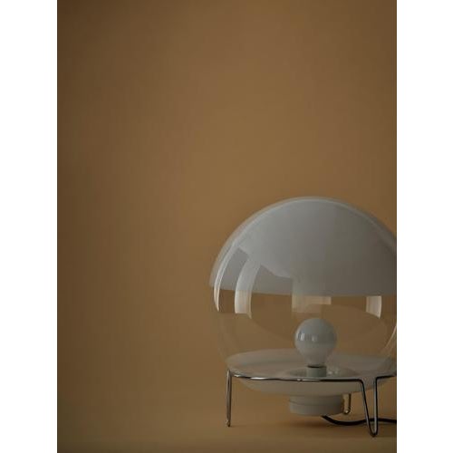 Mid-Century Modern Steel & Glass Sfera Table Lamp by Angelo Mangiarotti For Sale - Image 10 of 11