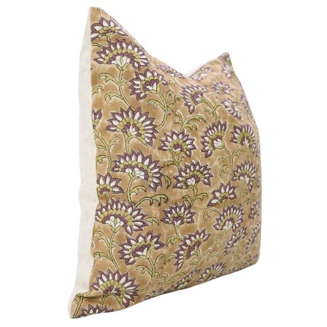 Fabdivine Rajnigandha Handmade Block Print Pillow Covers are crafted from premium pure linen, offering a soft, breathable...
