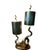 Twin Flame Sculpture Lamp For Sale - Image 4 of 12