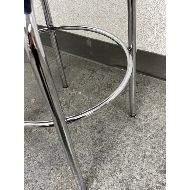 Circa 1970's Le Corbusier Style Bar Stool For Sale - Image 11 of 12