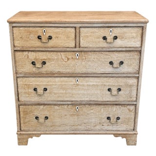 18th Century Georgian Lightened Mahogany Chest of Drawers For Sale