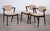 Elegant set of 3 dining chairs designed by Kai Kristiansen and produced by Schou Andersen in Denmark during the 1950s,...