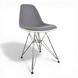 Upholstered Chair in Grey by Vitra Eames For Sale