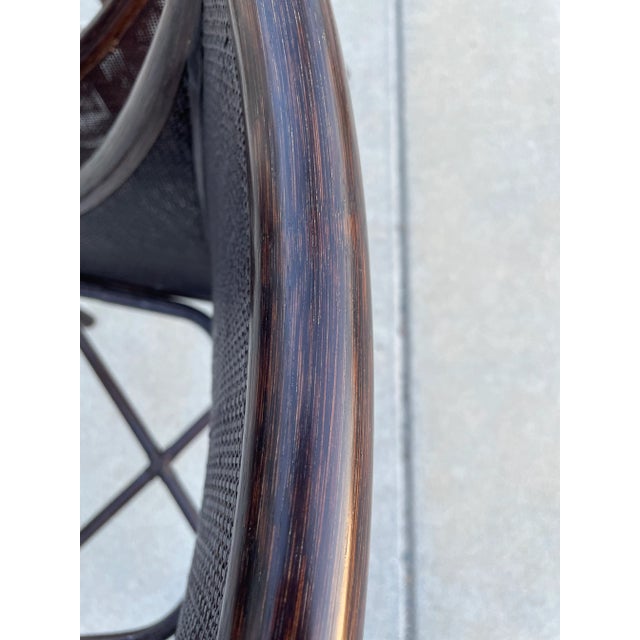 Barbara Barry Classic Curve Cane Arm Chairs by McGuire Furniture - Set of 2 For Sale In New York - Image 6 of 9