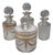 Antique French Gilt Crystal Vanity Set by Cristalleries De Saint Louis, 1890s, Set of 4 For Sale