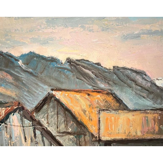 Ernest Voegeli, Föhn Wind Weather, Oil on Canvas For Sale - Image 4 of 10