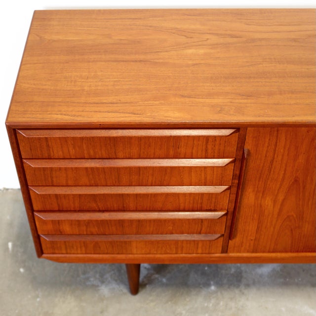 1950s Danish Teak Sideboard For Sale - Image 9 of 17