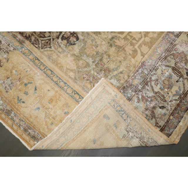Persian Antique Zabihi Collection Persian Sultanabad Restored Rug - 10'8" x 14'2" For Sale - Image 3 of 12