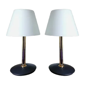 Vintage Italian Table Lamps, 1980s, Set of 2
