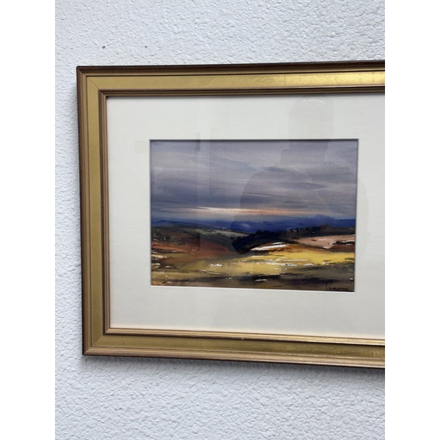 Rafael Requena (1932 - 2003) Custom Framed Watercolor Landscape For Sale - Image 9 of 12