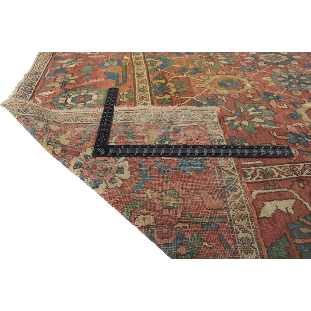 Early 20th Century Antique Persian Bakshaish Rug - 10'09 X 14'08 For Sale - Image 5 of 9