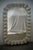 Glass Italian Cream Murano Art Glass and Brass Console Mirror, 2000s For Sale - Image 7 of 11