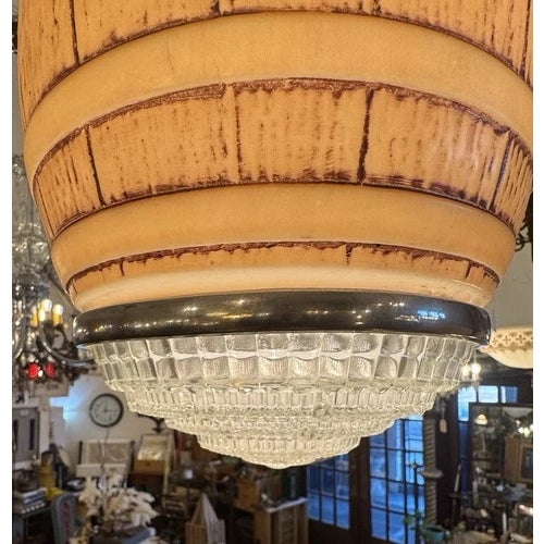Vintage 1940s Root Beer Barrel Pendant Ceiling Light Rewired For Sale - Image 10 of 12