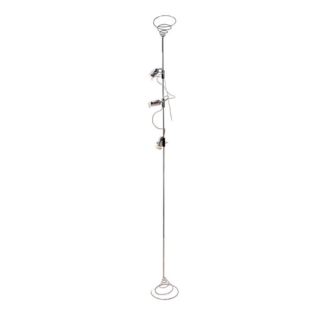 Cielo-Terra Adjustable Chrome Floor Lamp by Francesco Fois for Reggiani, 1960s For Sale