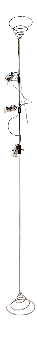 Cielo-Terra Adjustable Chrome Floor Lamp by Francesco Fois for Reggiani, 1960s