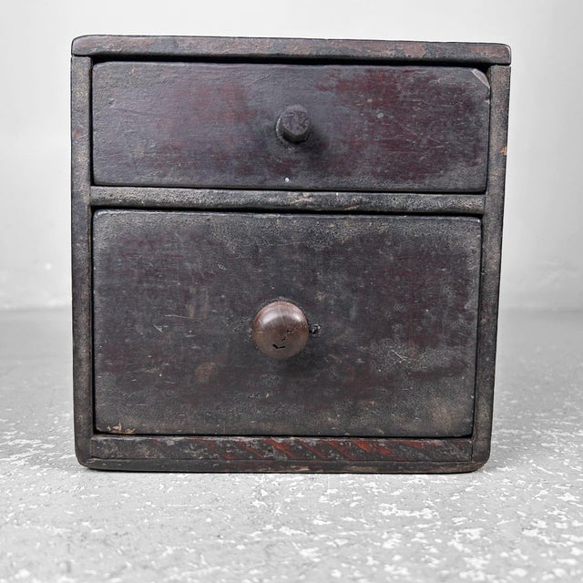 Wooden Calligraphy Drawer Cabinet, Japan, 1890s For Sale - Image 4 of 11