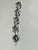 Metal 1940s Sterling Silver Floral Panel Bracelet With Repoussé Botanical Design For Sale - Image 7 of 11