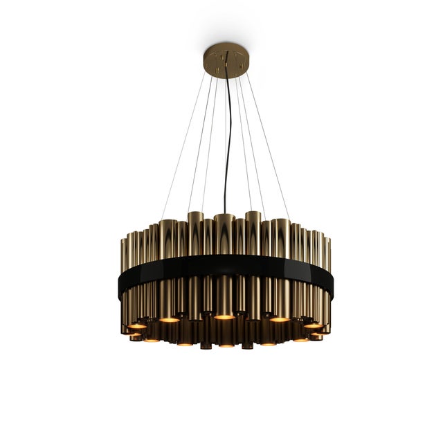 Contemporary Granville Round Suspension Lamp by Creativemary For Sale - Image 3 of 12