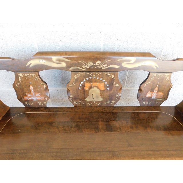 Bicentennial Anniversary Bench by Standard Chair of Gardner Inc. For Sale - Image 10 of 12