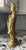 Chinese Vintage Cast Brass Guanyin Figure on Fish and Wave Base For Sale - Image 3 of 9