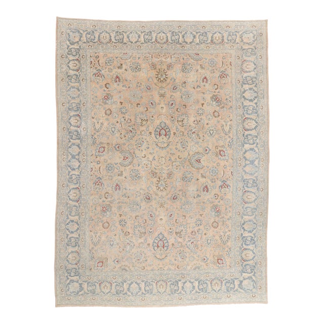 Antique Persian Mashhad Rug, 09'09 X 13'02 For Sale