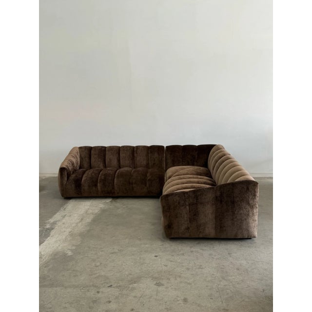 XL Low Profile Channel Sectional For Sale - Image 4 of 9