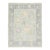 8x10 Modern Oushak Style Hand-Knotted Wool Area Rug – Pastel Sage & Slate Blue For Sale