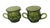 Green Vintage Green Indiana Glass Thumbprint Creamer & Sugar Set- 2 Pieces For Sale - Image 8 of 8